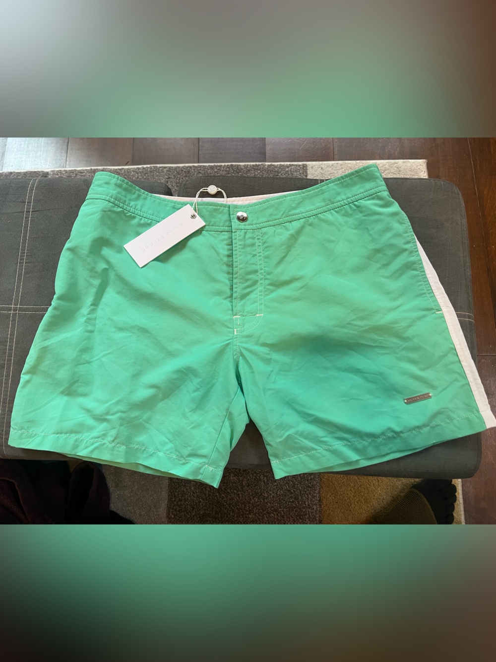 Parke & Ronen Mint Green Swim Shorts